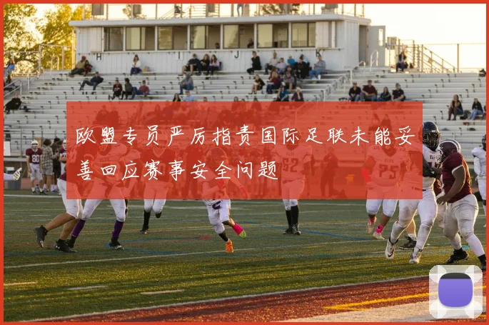 欧盟专员严厉指责国际足联未能妥善回应赛事安全问题